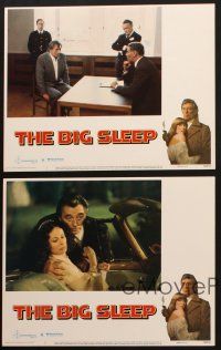 9p667 BIG SLEEP 5 LCs '78 border art of Robert Mitchum & sexy Candy Clark by Richard Amsel!