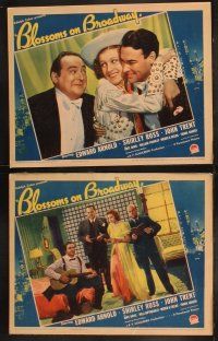 9p063 BLOSSOMS ON BROADWAY 8 LCs '37 Edward Arnold, Shirley Ross, New York City musical!
