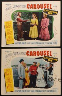 9p669 CAROUSEL 5 LCs '56 Shirley Jones, Gordon MacRae, Rodgers & Hammerstein musical!