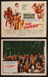 9p090 CHASE 8 LCs '66 Marlon Brando, Jane Fonda, Robert Redford, directed by Arthur Penn!
