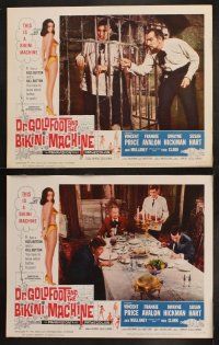 9p120 DR. GOLDFOOT & THE BIKINI MACHINE 8 LCs '65 mad scientist Vincent Price & sexy babes!