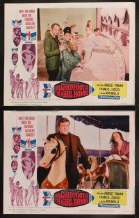 9p121 DR. GOLDFOOT & THE GIRL BOMBS 8 LCs '66 Mario Bava, Vincent Price & sexy half-dressed babes!