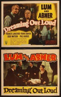 9p124 DREAMING OUT LOUD 8 LCs '40 famous radio stars Lum & Abner with pretty Frances Langford!