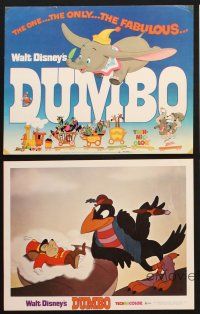 9p673 DUMBO 5 LCs R72 colorful animated cartoon art from Walt Disney circus elephant classic!