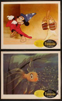 9p139 FANTASIA 8 LCs R63 great image of Mickey Mouse & others, Disney musical cartoon classic!