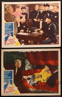 9p675 FATHER'S LITTLE DIVIDEND 5 LCs '51 close ups of Elizabeth Taylor, Spencer Tracy & Don Taylor!