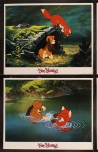 9p154 FOX & THE HOUND 8 LCs R88 two friends who didn't know they were supposed to be enemies!