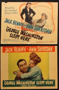 9p613 GEORGE WASHINGTON SLEPT HERE 6 LCs '42 sexy Ann Sheridan & Jack Benny the great lover!