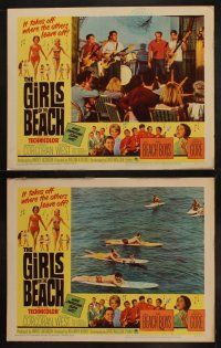 9p173 GIRLS ON THE BEACH 8 LCs '65 Beach Boys, Lesley Gore, LOTS of sexy babes in bikinis!