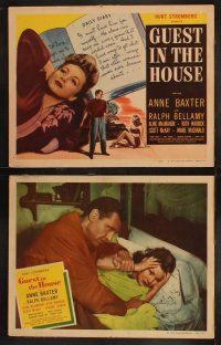 9p187 GUEST IN THE HOUSE 8 LCs '44 mentally ill Anne Baxter & painter Ralph Bellamy!