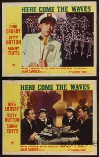 9p726 HERE COME THE WAVES 4 LCs '44 Bing Crosby, Sonny Tufts, Betty Hutton, sexy chorus girls!
