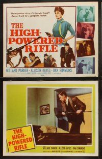 9p211 HIGH-POWERED RIFLE 8 LCs '60 Willard Parker, sexy bad girl Allison Hayes pointing gun!