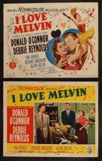 9p226 I LOVE MELVIN 8 LCs '53 Donald O'Connor & Debbie Reynolds, the screen's terrific team!