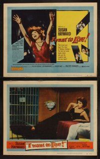 9p229 I WANT TO LIVE 8 LCs '58 Susan Hayward as Barbara Graham, a party girl convicted of murder!