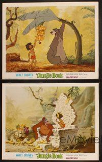 9p735 JUNGLE BOOK 4 LCs R78 Walt Disney cartoon classic, great image of Mowgli & friends!