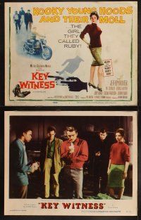 9p256 KEY WITNESS 8 LCs '60 motorcycle punk Dennis Hopper & Pat Crowley who was their girl!