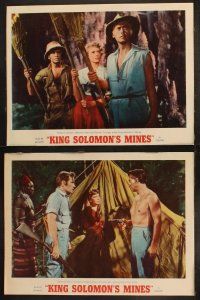 9p262 KING SOLOMON'S MINES 8 LCs R62 Stewart Granger, Deborah Kerr & Richard Carlson!