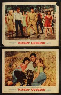 9p265 KISSIN' COUSINS 8 LCs '64 cool images of hillbilly Elvis Presley and his lookalike Army twin!