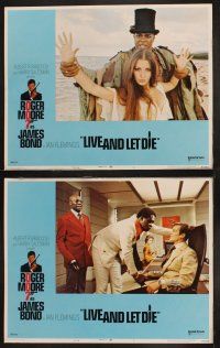 9p279 LIVE & LET DIE 8 LCs '73 Roger Moore as James Bond, Yaphet Kotto, sexy Jane Seymour!