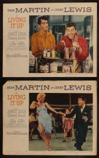 9p281 LIVING IT UP 8 LCs '54 sexy Janet Leigh, wacky Dean Martin & Jerry Lewis!