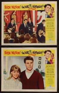 9p286 LOVE & KISSES 8 LCs '65 Ricky Nelson playing guitar, not rock & roll but Rick & roll!
