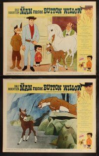 9p294 MAN FROM BUTTON WILLOW 8 LCs '64 voice of Dale Robertson in musical animated western cartoon!