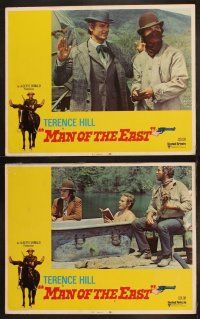 9p298 MAN OF THE EAST 8 LCs '74 wacky cowboy Terence Hill, Enzo Barboni spaghetti western!