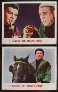 9p303 MARCO THE MAGNIFICENT 8 LCs '66 Orson Welles, Anthony Quinn, star-studded adventure!