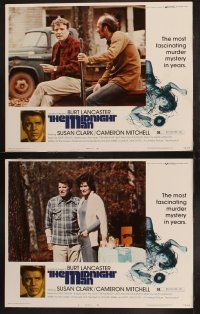 9p315 MIDNIGHT MAN 8 LCs '74 cool images of Burt Lancaster, Susan Clark, Cameron Mitchell!