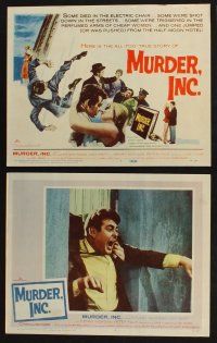 9p330 MURDER INC. 8 LCs '60 Stuart Whitman, May Britt, TC art of man pushed from the Half-Moon Hotel