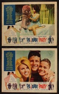 9p360 PAJAMA PARTY 8 LCs '64 Annette Funicello, Tommy Kirk, Native American Buster Keaton in border