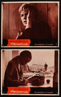 9p368 PERSONA 8 LCs '67 Liv Ullmann & Bibi Andersson, Ingmar Bergman classic!