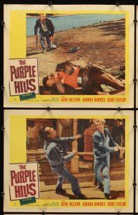 9p380 PURPLE HILLS 8 LCs '61 Gene Nelson in Arizona, Land of the Apaches!