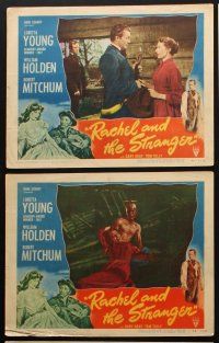 9p636 RACHEL & THE STRANGER 6 LCs '48 Robert Mitchum, Loretta Young & William Holden!