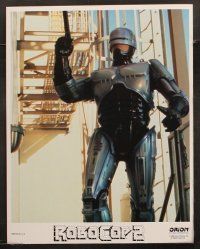 9p395 ROBOCOP 2 8 LCs '90 cool images of cyborg policeman Peter Weller, Nancy Allen, sci-fi sequel!