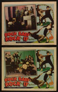 9p591 ROCK BABY ROCK IT 7 LCs '57 great images of teens dancing to rock 'n' roll music!
