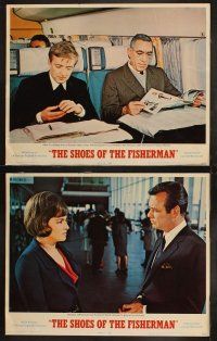 9p433 SHOES OF THE FISHERMAN 8 LCs '69 David Janssen, Laurence Olivier, Pope Anthony Quinn!