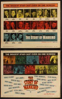 9p465 STORY OF MANKIND 8 LCs '57 Groucho & Harpo Marx, Vincent Price, plus many other stars!