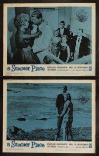 9p470 SUMMER PLACE 8 LCs R63 Delmer Daves, Richard Egan, Troy Donahue, sexy young Sandra Dee!