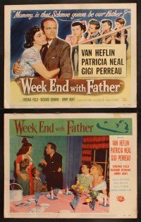 9p529 WEEK END WITH FATHER 8 LCs '51 Van Heflin, Patricia Neal, Gigi Perreau, Douglas Sirk!