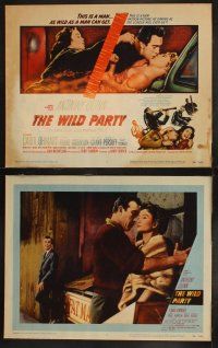 9p543 WILD PARTY 8 LCs '56 Anthony Quinn, it's the new sin that is sweeping America!