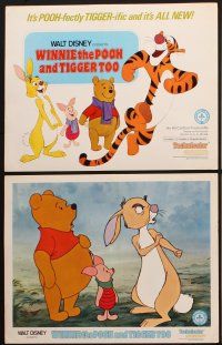 9p653 WINNIE THE POOH & TIGGER TOO 6 LCs '74 Disney, A.A. Milne, Rabbit, Piglet, Christopher Robin!