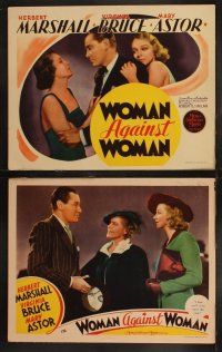 9p550 WOMAN AGAINST WOMAN 8 LCs '38 Herbert Marshall, Virginia Bruce, Mary Astor, Marjorie Rambeau!