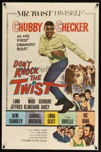 9r027 DON'T KNOCK THE TWIST 1sh + 6 LCs + 8x10 still '62 full-length Chubby Checker, rock & roll!