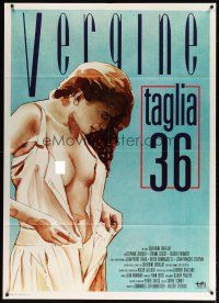 9s127 36 FILLETTE Italian 1p '89 Catherine Breillat, art of sexy near-naked Delphine Zentout!