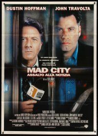 9s229 MAD CITY Italian 1p '98 John Travolta, Dustin Hoffman, directed by Costa-Gavras