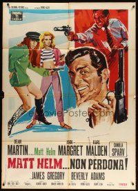9s236 MURDERERS' ROW Italian 1p '67 different art of Dean Martin as Matt Helm & sexy Ann-Margret!
