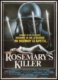 9s266 PROWLER Italian 1p '83 different Sciotti art with naked girl & Rosemary's Killer!