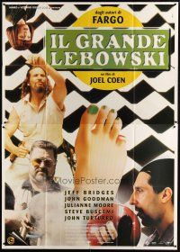 9s022 BIG LEBOWSKI Italian 2p '98 Coen Bros cult classic, Jeff Bridges, Julianne Moore, different!
