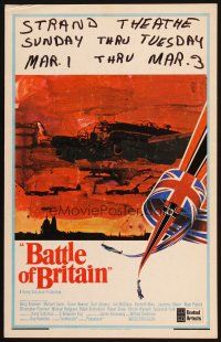 9s339 BATTLE OF BRITAIN WC '69 all-star cast in historical World War II battle!